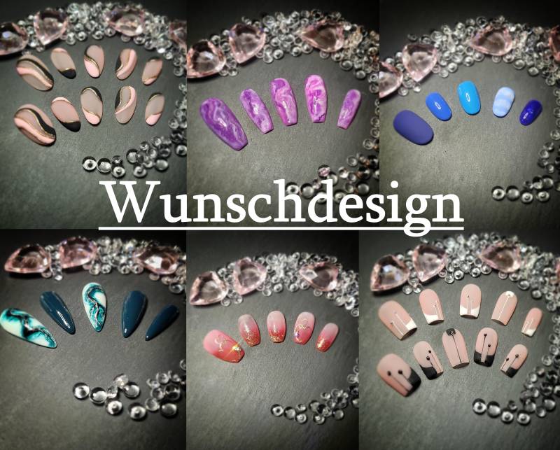 Individuelle Press-On-Nägel Nr1. | Farbe & Style Nach Deinem Wunsch von Etsy - NailsByRosalieWagner