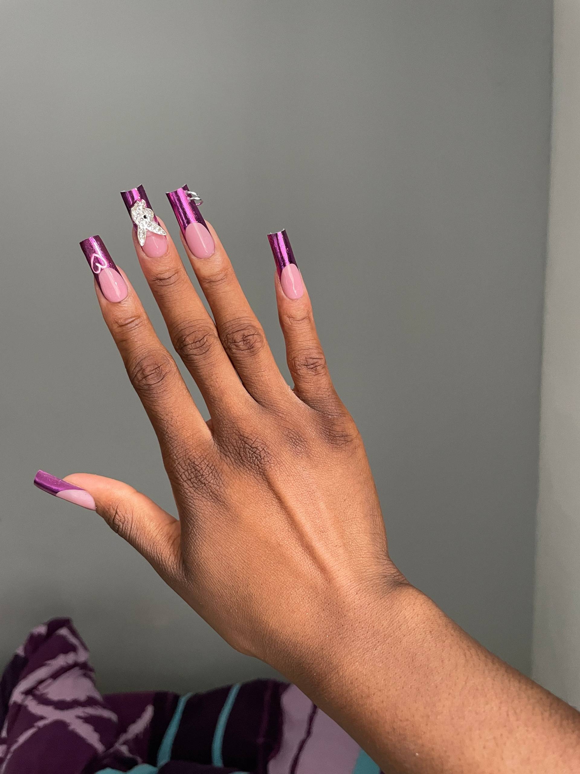 Press On Nails Purple von Etsy - Nangynails