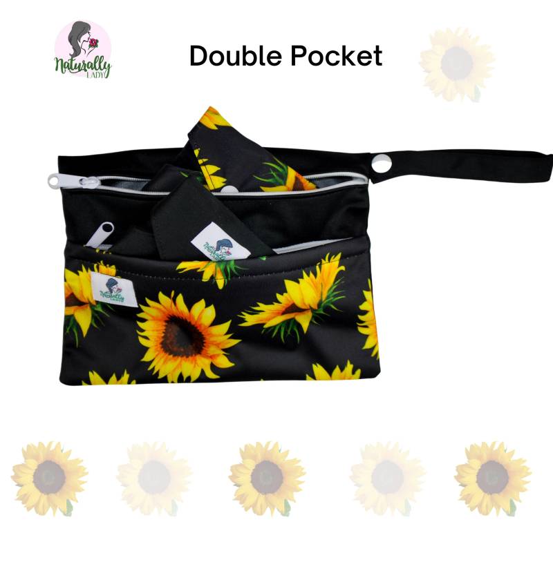 Sunflower Doppelte Tasche Wet Bag Beutel Muster Für Wiederverwendbare Waschbare Damenbinden Handtücher von Etsy - NaturallyLady