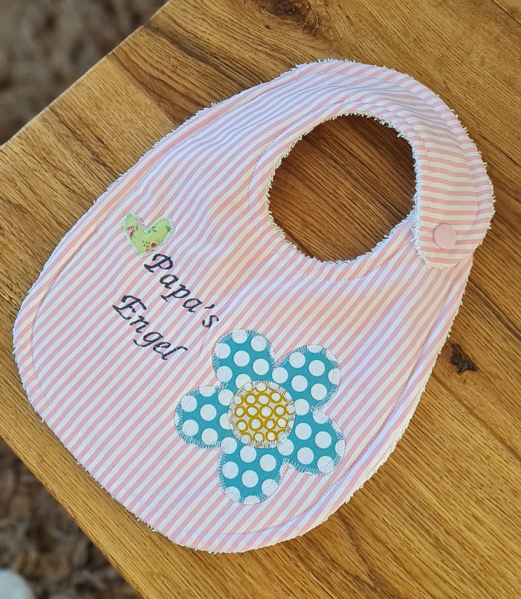 Babylätzchen Personalisiert Lätzchen Taufgeschenk Rosa von Etsy - NeedleArtGermany