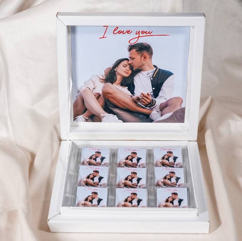 Schokokladen Box Personalisiert Mit Bild - Perfekt Für Geschenke An Den Partner, Valentinstage Oder Geburtstage von Etsy - Nehirbonboniere