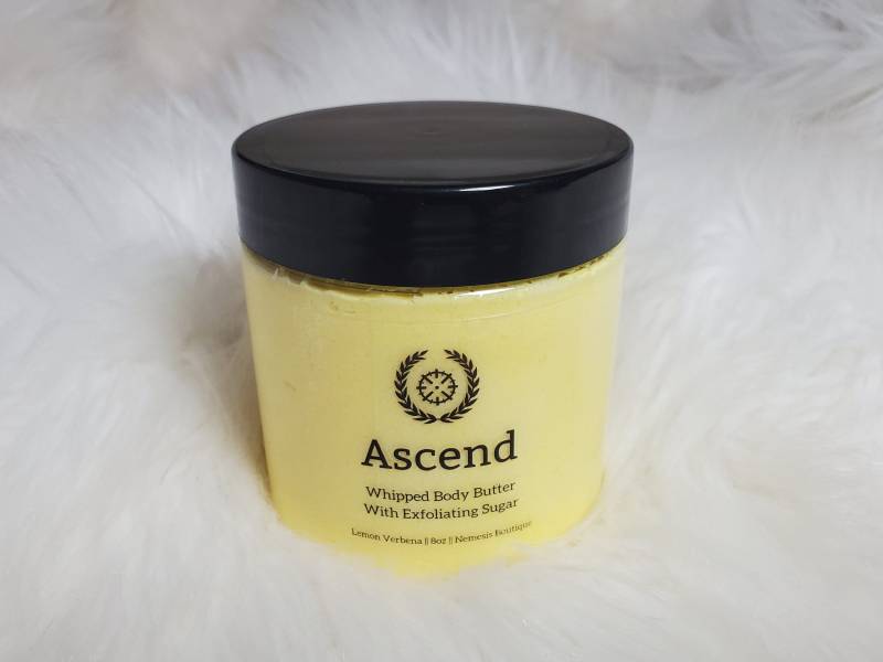 Ascend, Lemon Eisenkraut Schäumende Körperbutter/Zuckerpeeling. Peeling, Natürlich, Für Empfindliche Haut von Etsy - NemesisBoutique