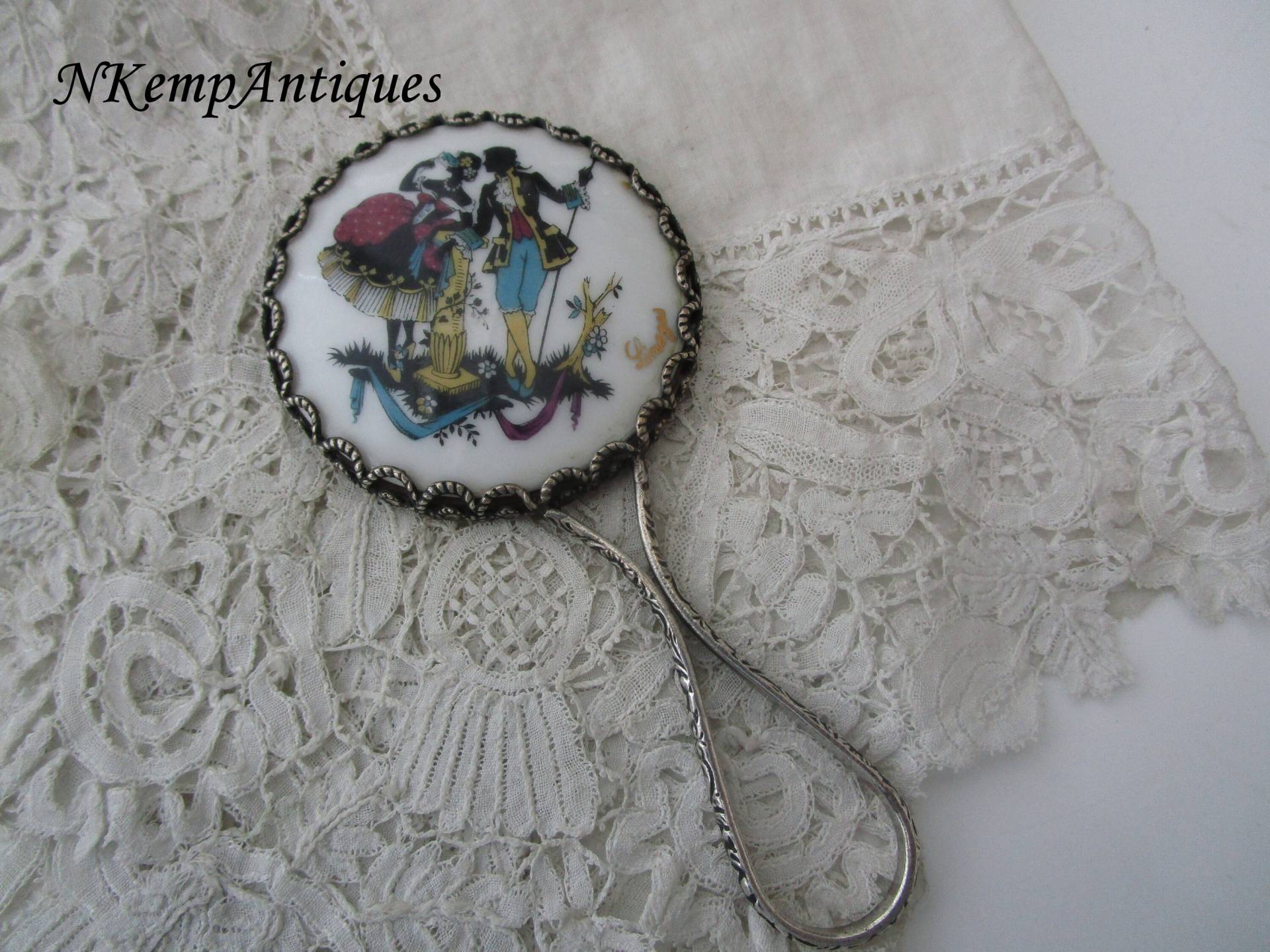 Limoges Porzellanspiegel von Etsy - Nkempantiques