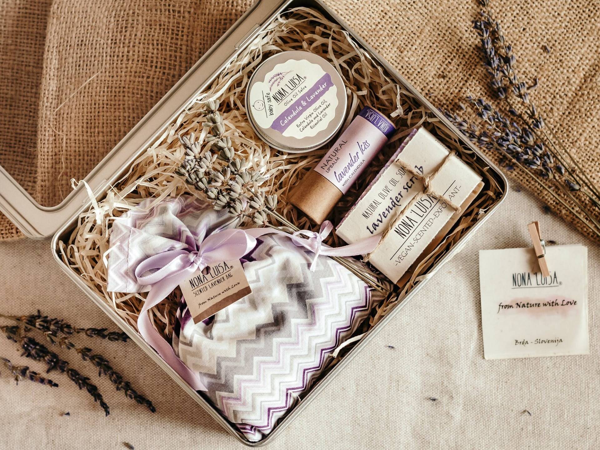 Lavendel Pflege Paket | Geschenkbox Für Sie Geschenkkorb Self Care Erwartete Mama Geschenk Thinking Of You von Etsy - NonaLuisa