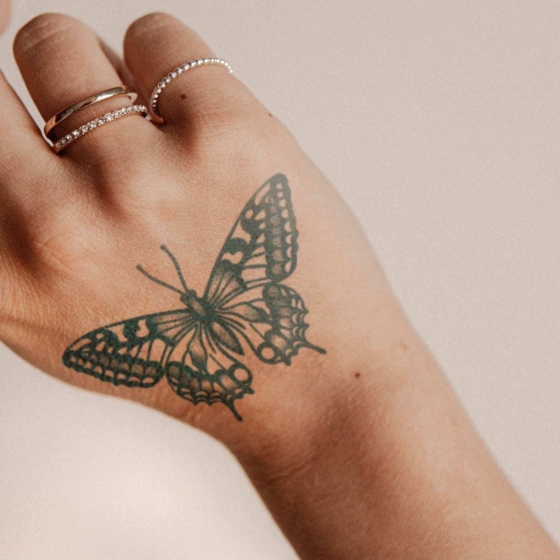 Semi-Permanentes Tattoo | Großer Schmetterling Hält Bis Zu 2 Wochen Urlaub Geschenkidee Temporäres Jagua Henna von Etsy - NotaTattoo