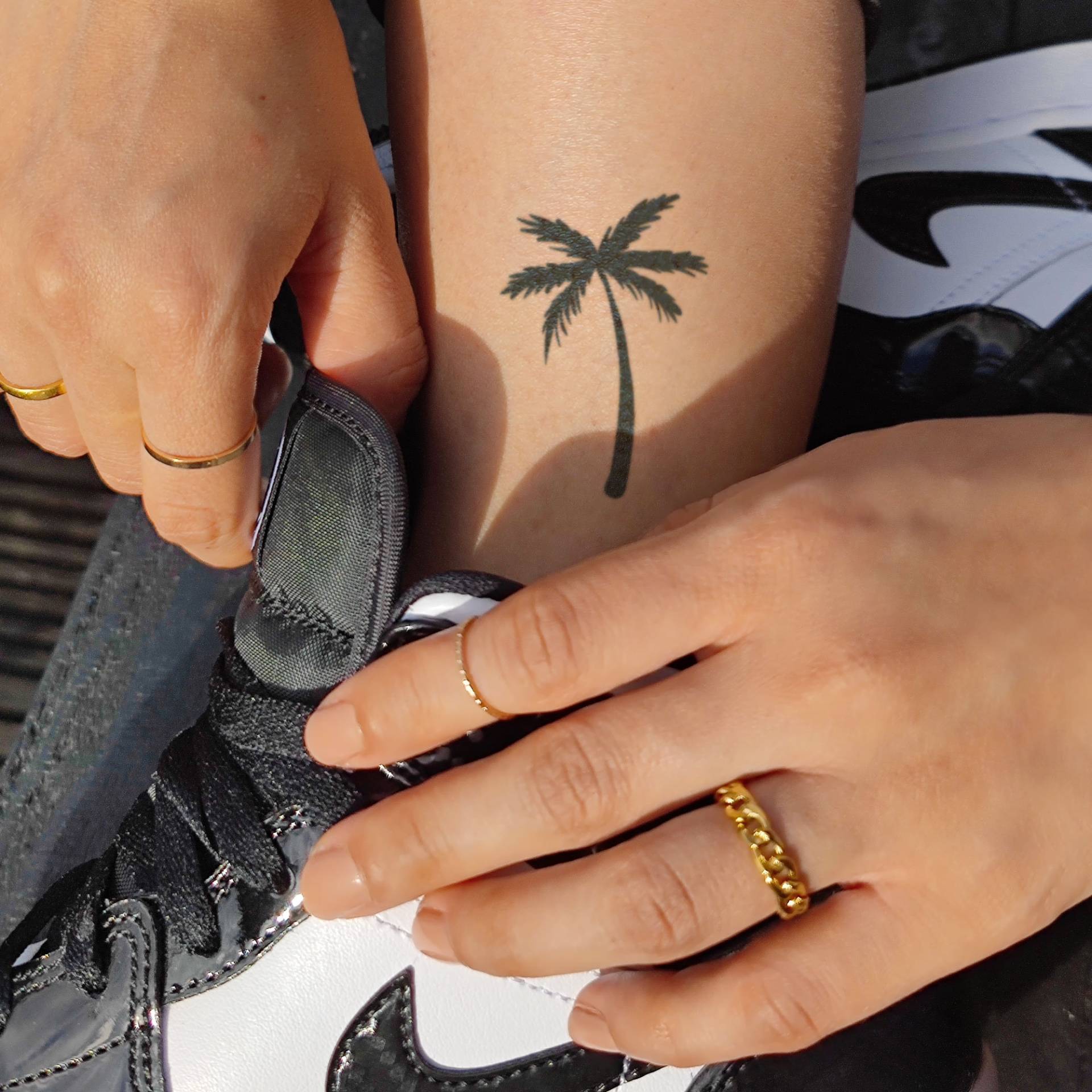 Semi-Permanentes Tattoo | Palme Hält Bis Zu 2 Wochen Temporäres Urlaub Geschenkidee Jagua Henna Tatouage Temporaire von Etsy - NotaTattoo