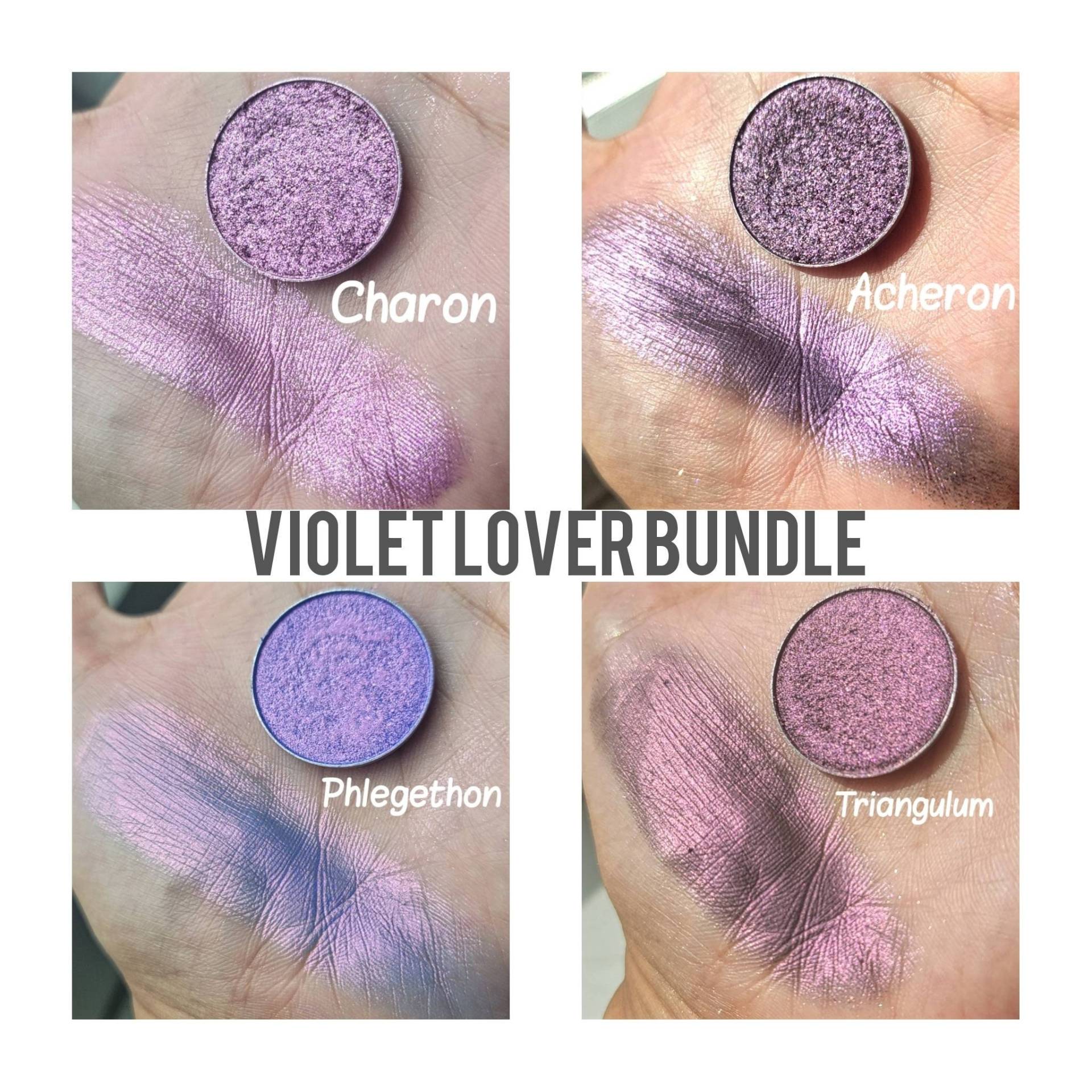 Limited Edition Multichrome Bundle-Set Mit 4 Violet Purple Shades Lover Chamäleon 26 Mm Gepresste Pfannen Vegan Makeup Lidschatten von Etsy - Notycebeauty