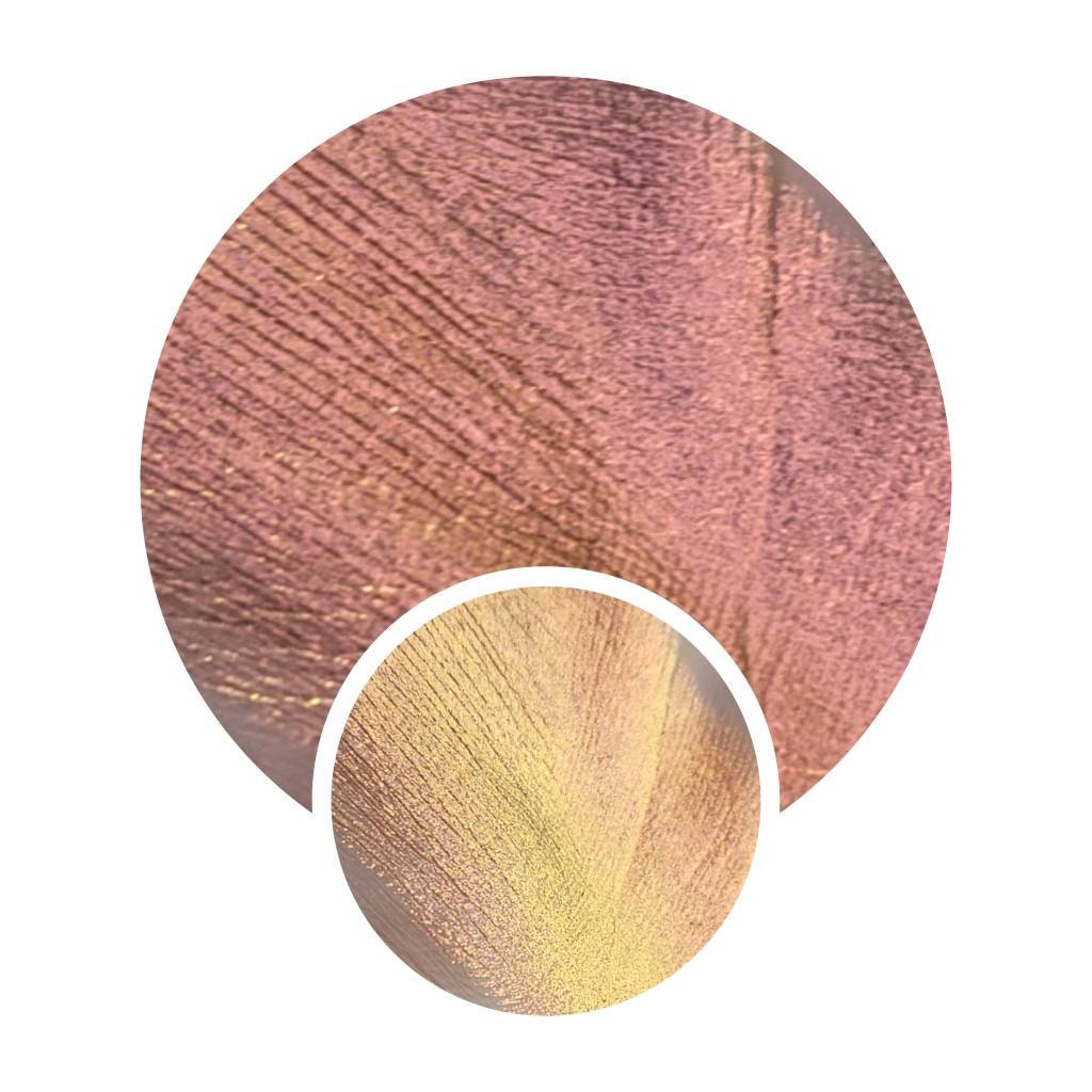 Multichrome Sun Ray Chamäleon Gepresste Pfanne Schimmer Beige Sherbet Pink Orange Gold Duo Chrom Vegan 26 Mm Farbschicht Makeup Highlight von Etsy - Notycebeauty