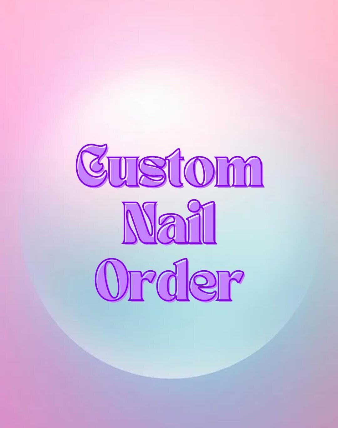 Custom Handmade Press On Set Gel Nail Order Made To Personalized Different Styles von Etsy - Notyournails