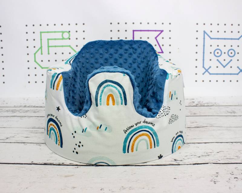 Blue Rainbow Bumbo Sitzbezug, Handgefertigter Bezug Für Floorseat Bumbo, Sitzbezug | Neu von Etsy - NuvaArt