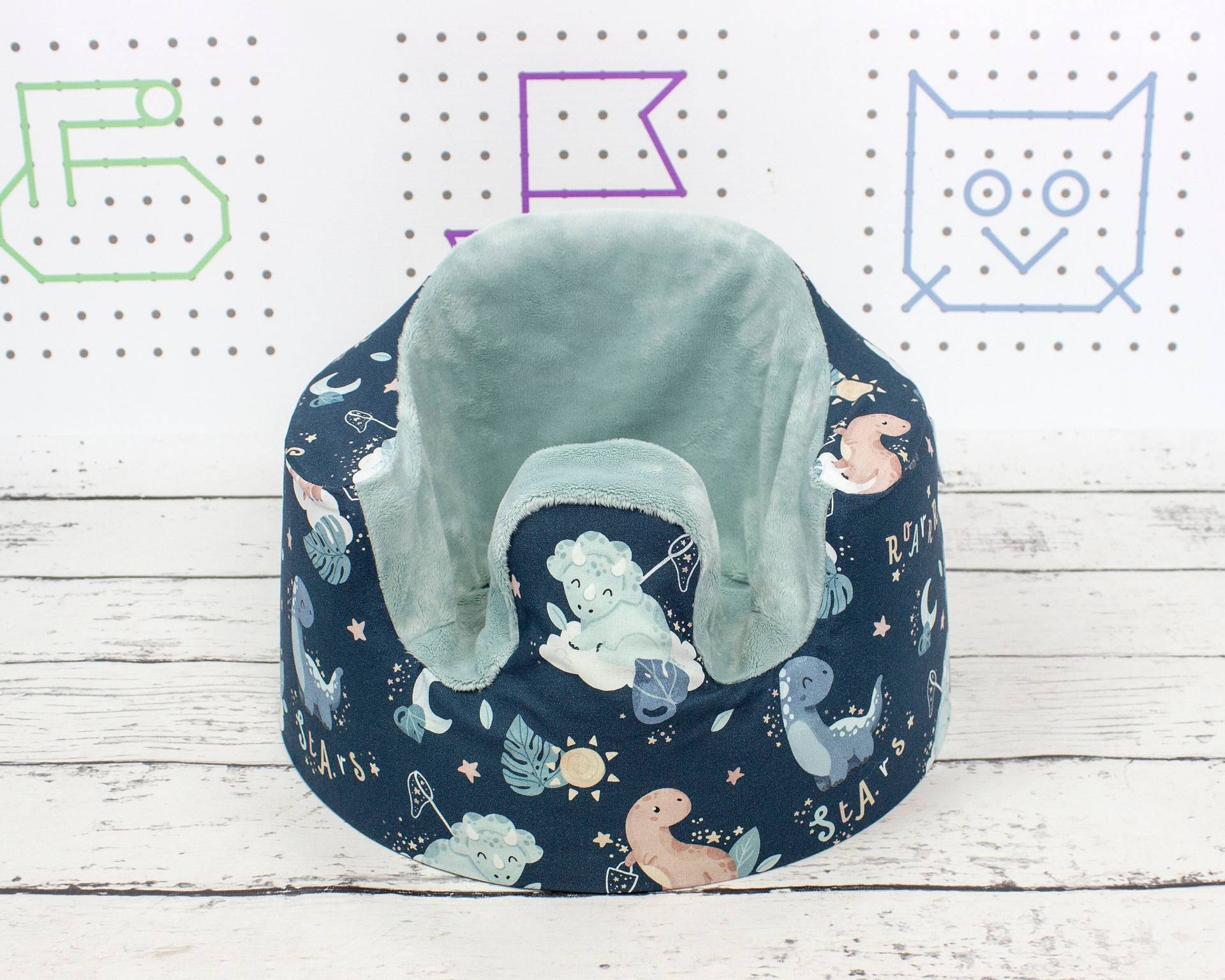 Navy Dino Dream Bumbo Sitzbezug, Handgefertigter Bezug Für Bodensitz Bumbo, Ausgestatteter | Neu von Etsy - NuvaArt