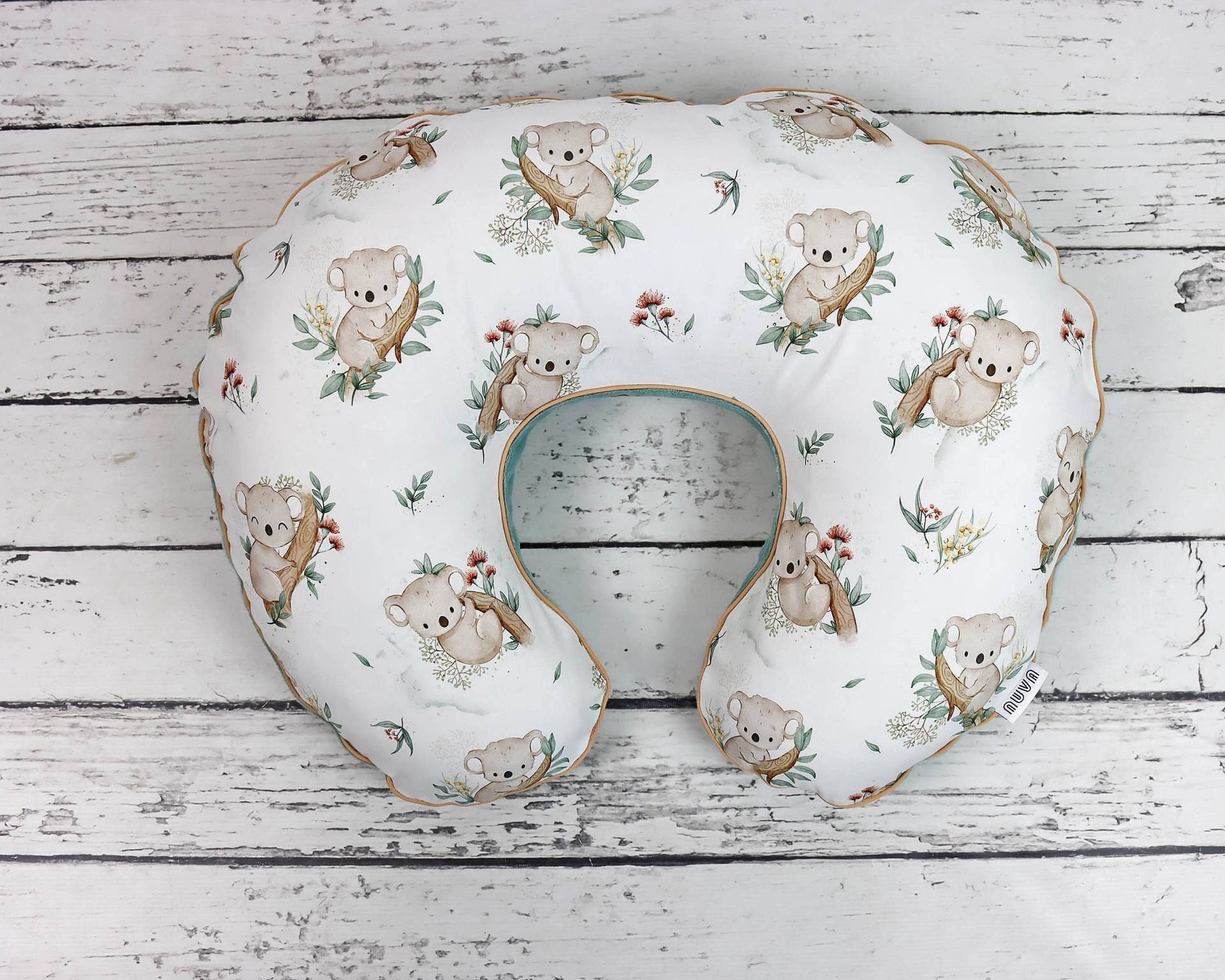 Weißer Koala Stillkissenbezug, Koalabär Und Eukalyptus Personalisierter Handgefertigter Bezug Aus Baumwolle Minky Mit Reißverschluss | Neu Weißer Koala Stillkissenbezug, Koalabär Und Eukalyptus Personalisierter Handgefertigter Bezug Aus Baumwolle Minky Mit Reißverschluss | Neu von Etsy - NuvaArt