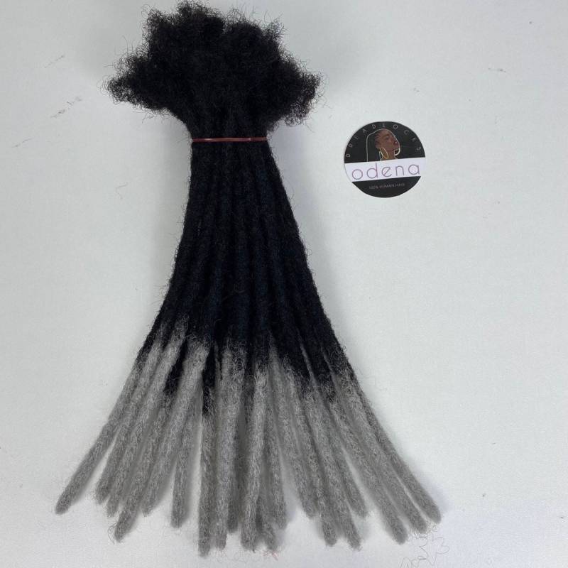 Farbe 1B/Grau Handgemachte Echthaar Dreadlocks Extensions Mit Menschlichen Haaren Dreadlocks von Etsy - Odenadreadlocks