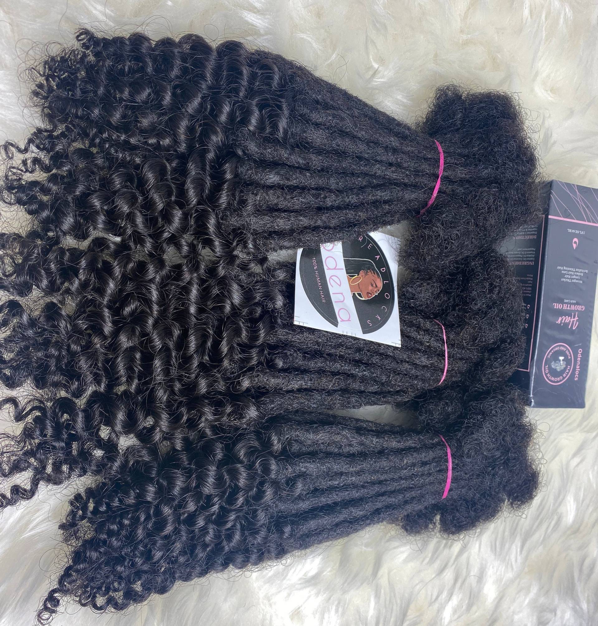 Hochwertige Loc Verlängerung Lockige Enden 100% Echthaar Dreadlock Dread Locken Verlängerungen Mit Lockigen von Etsy - Odenadreadlocks