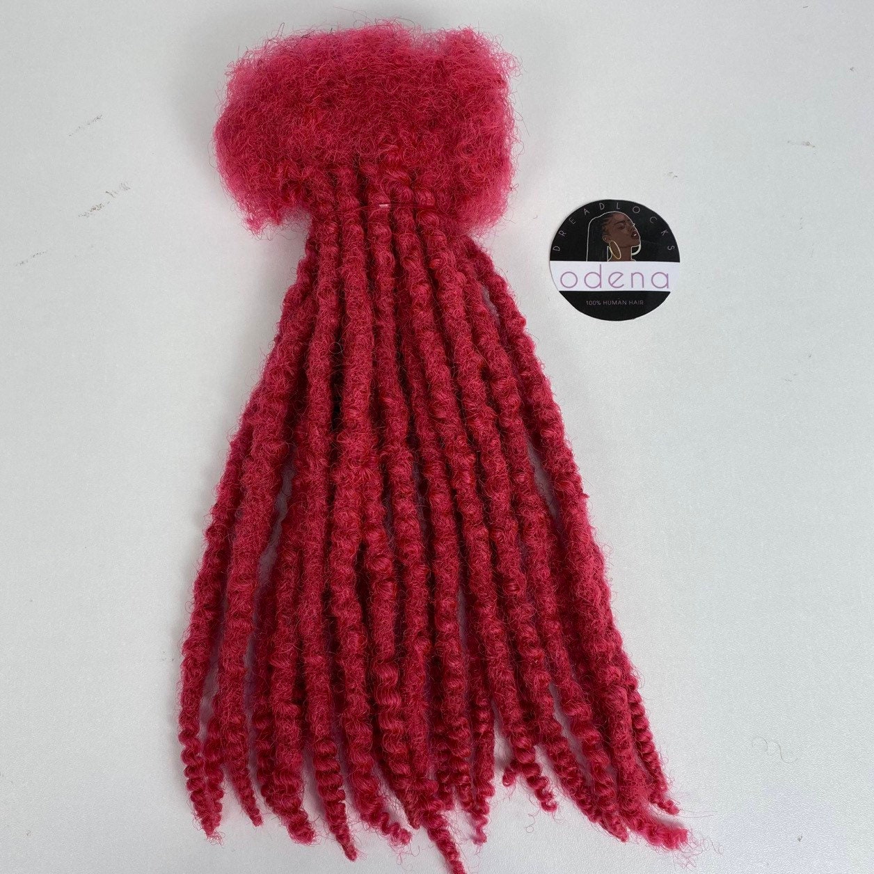 Hot Pink Farbe Handgemachte Dreadlocks Extensions Mit Menschlichen Haaren von Etsy - Odenadreadlocks