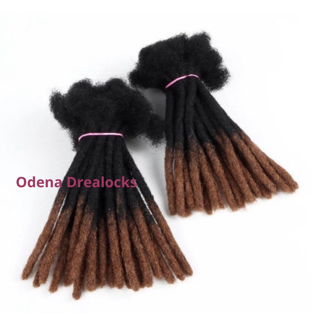 Ombré Hochwertige Loc Erweiterung 100% Echthaar Dreadlock Dread Locks Erweiterungen 1B/30 von Etsy - Odenadreadlocks