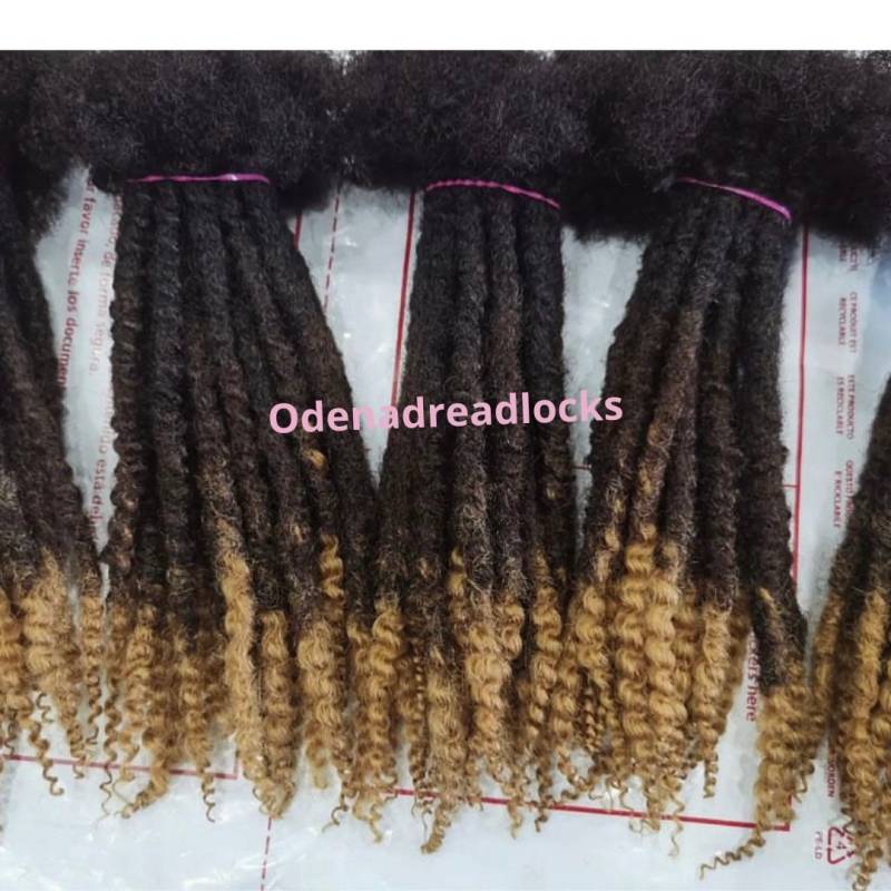 Textured Dreadlocks Locs Color 1B/ 27 Hochwertige Lok Verlängerung Lockige Enden 100% Echthaar 20stk Dread Locken von Etsy - Odenadreadlocks