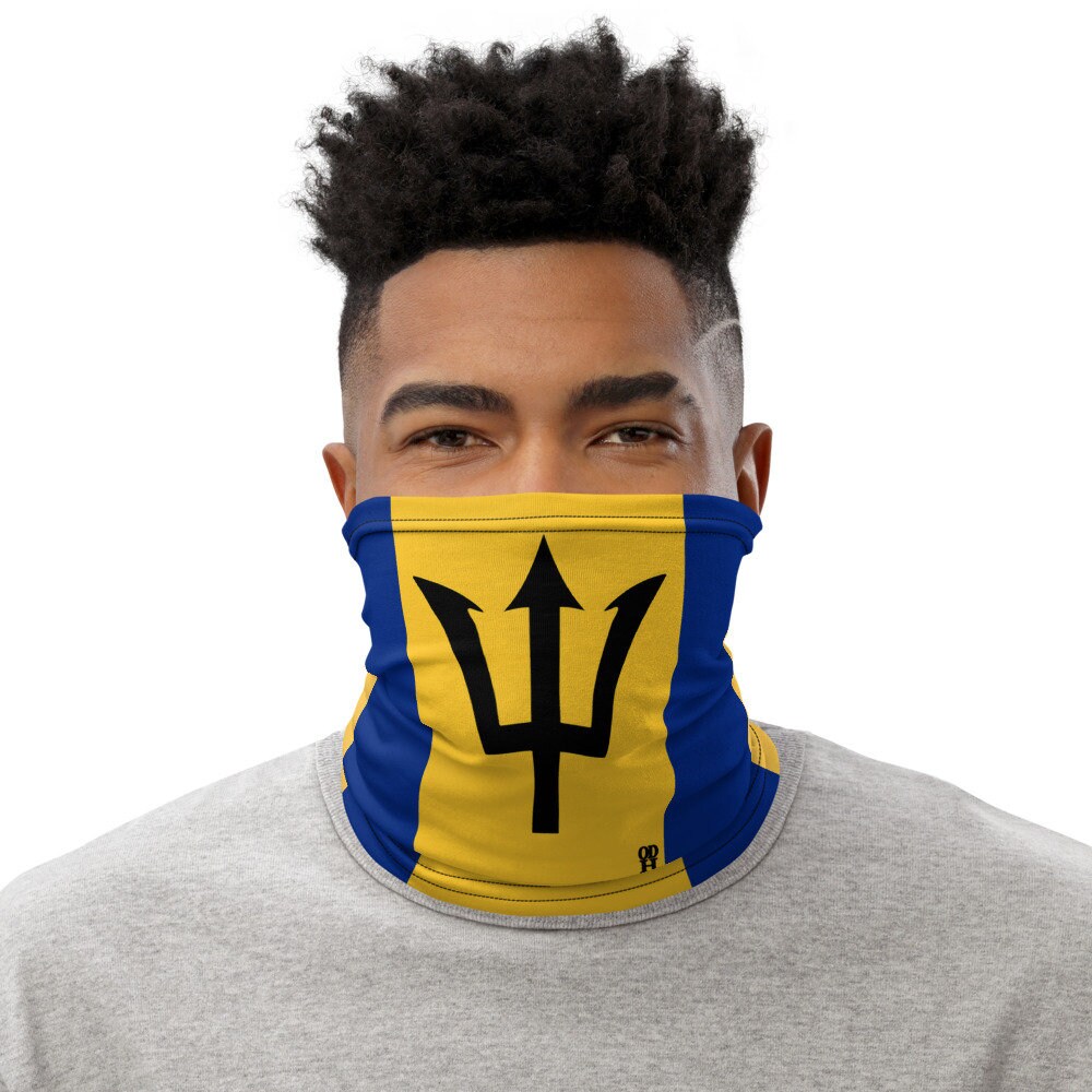 Barbados Gesichtsmaske Bajan Gesichtsmaske, Flagge Maske, Hals Gaiter, Karibik Island Pride, Insel Mädchen, Mädchen von Etsy - OfficialODH