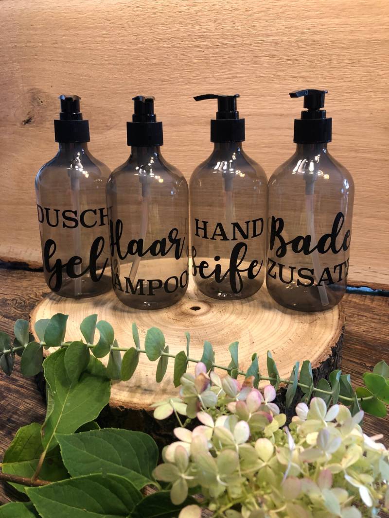 Seifenspender Fürs Bad Gäste Wc Duschgel Shampoo Badezusatz Seife Spender Pumpflasche von Etsy - OhanaCrafting