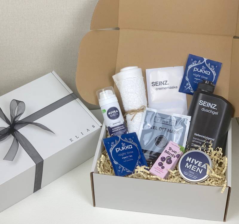 Personalisierte Geschenkbox Für Männerbox in 2 Varianten Geschenk Vatertag Geburtstag Wellness Hochzeit Männergeschenk #110 von Etsy - OtherYouShop