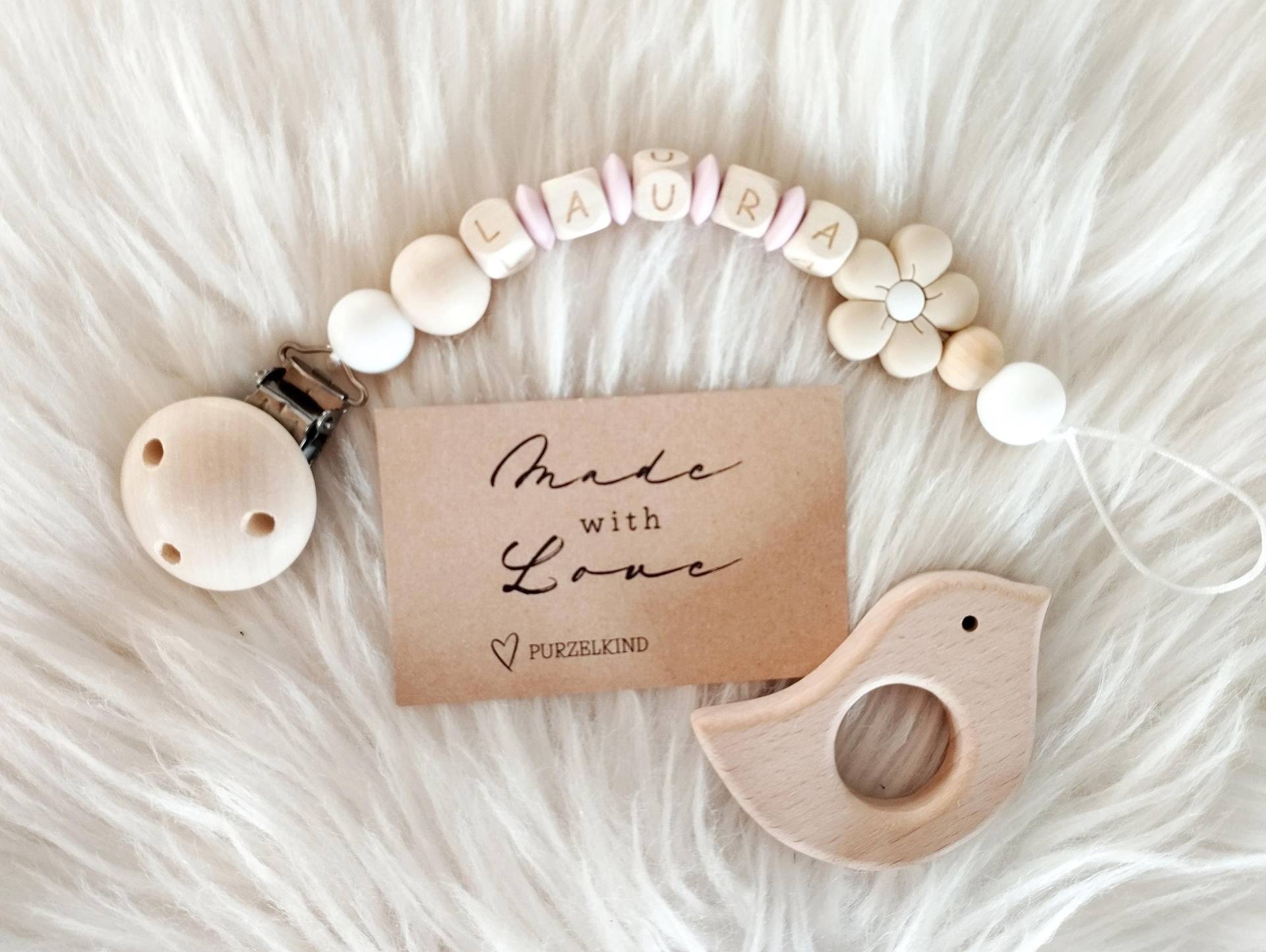 Schnullerkette Mit Name Und Blume Rosa Beige Holz Personalisiert, Personalisierte Für Mädchen, Mädchen Dezent Schnullerkette Mit Name Und Blume Rosa Beige Holz Personalisiert, Personalisierte Für Mädchen, Mädchen Dezent von Etsy - PURZELKINDshop