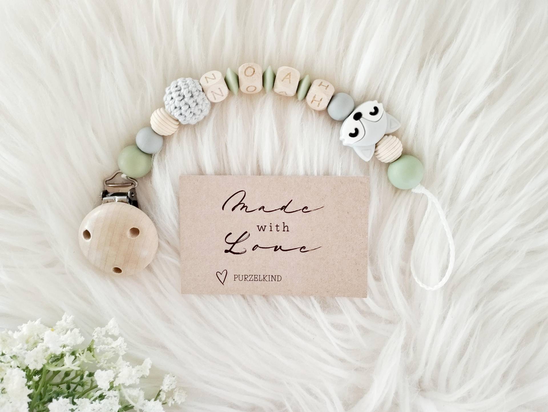 Schnullerkette Mit Name Und Fuchs Grün Grau, Personalisierte Für Jungs Mädchen, Geschenk Zur Taufe Oder Geburt Personalisiert Schnullerkette Mit Name Und Fuchs Grün Grau, Personalisierte Für Jungs Mädchen, Geschenk Zur Taufe Oder Geburt Personalisiert von Etsy - PURZELKINDshop