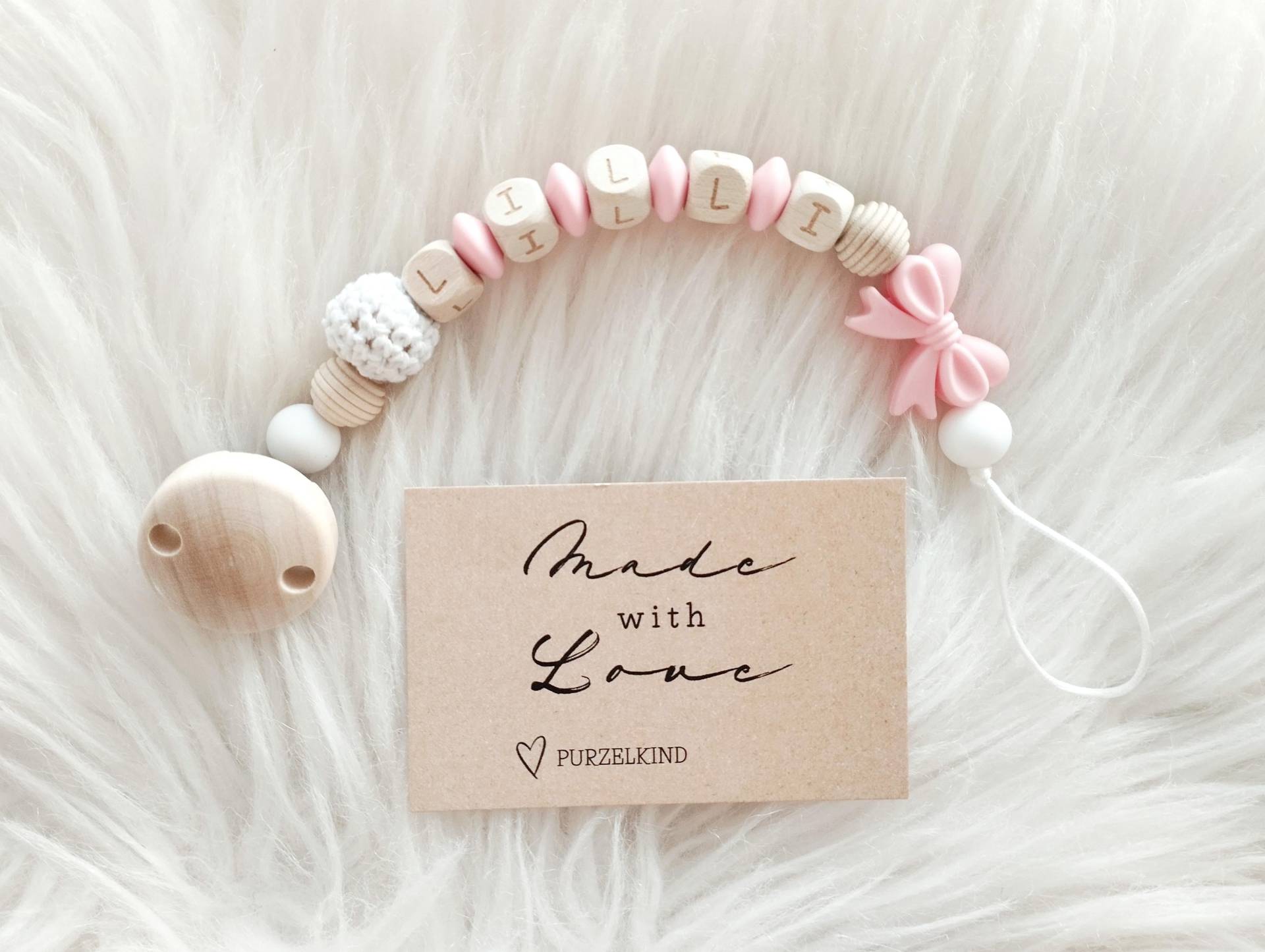 Schnullerkette Mit Name Und Schleife Rosa Für Mädchen Personalisiert, Pink Schnullerkette Mit Name Und Schleife Rosa Für Mädchen Personalisiert, Pink von Etsy - PURZELKINDshop
