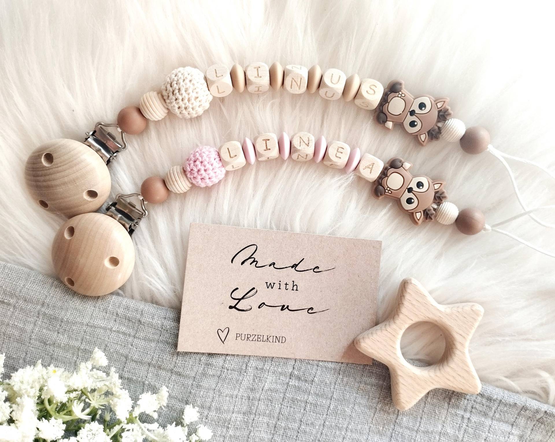 Schnullerkette Rehkitz Mit Name Personalisiert Rosa Braun Beige Mädchen Jungen, Geschenk Zur Geburt Taufe Babyparty Jungen Reh Schnullerkette Rehkitz Mit Name Personalisiert Rosa Braun Beige Mädchen Jungen, Geschenk Zur Geburt Taufe Babyparty Jungen Reh von Etsy - PURZELKINDshop