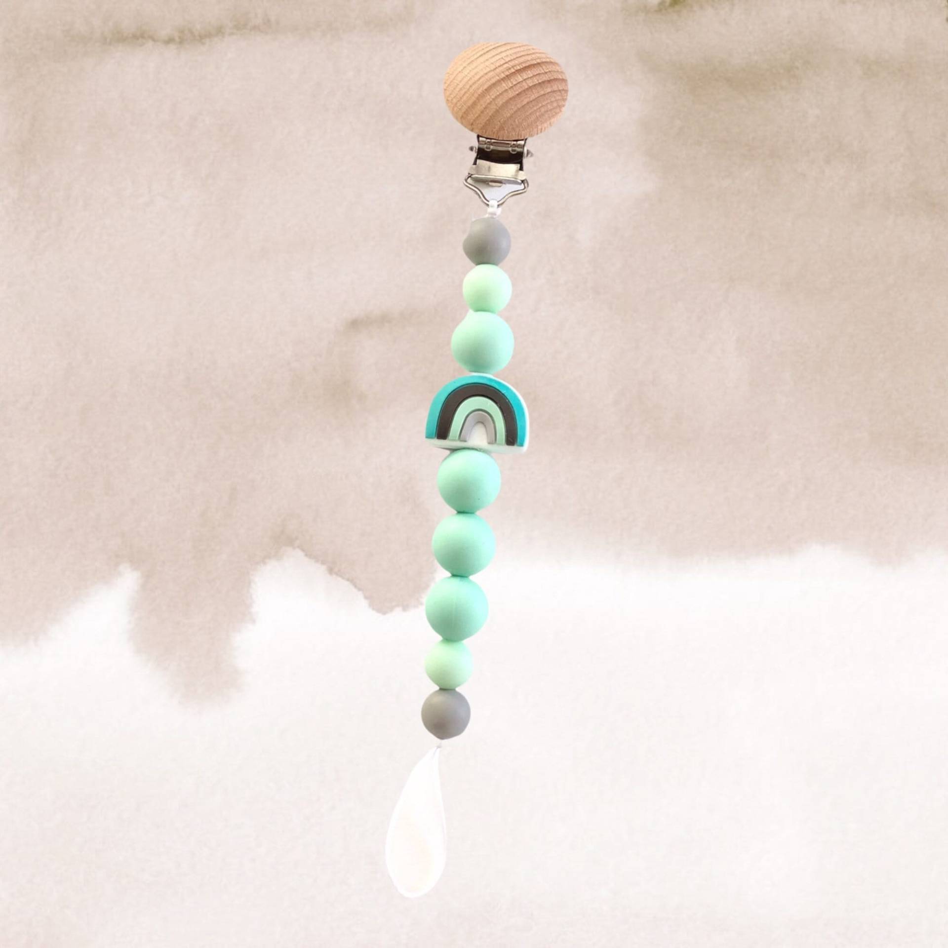 Mint Regenbogen Schnullerclip | Schnullerhalter von Etsy - PacificPacifiers