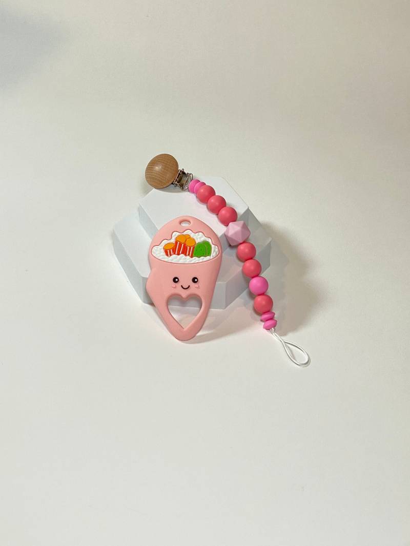 Pinker Sushi Schnuller/Spielzeug Halter von Etsy - PacificPacifiers