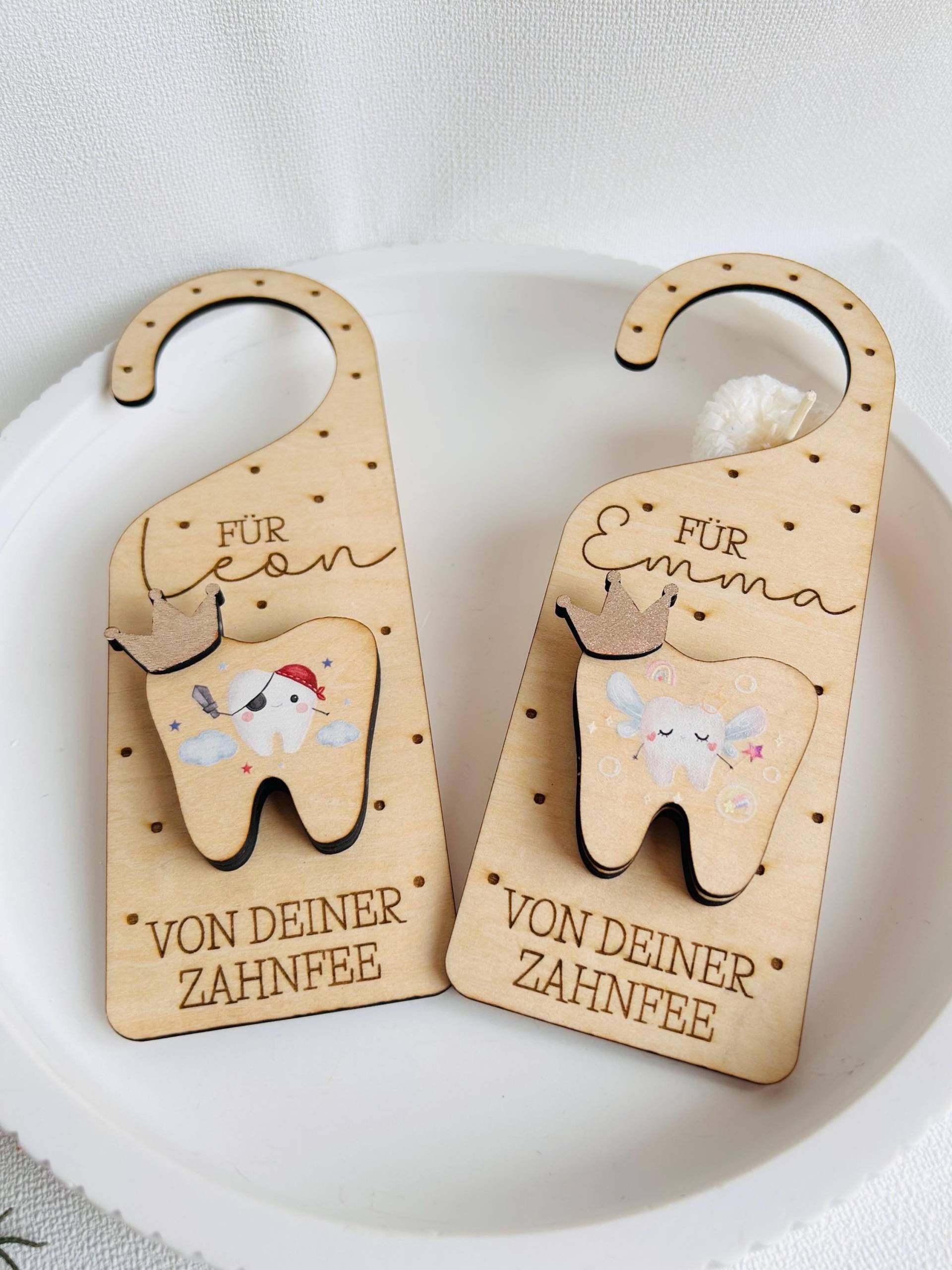 Zahnfee Personalisiertes Türschild/ Zahn Aufbewahrung /Holzschild Für Kinderzimmer/ Namensschild Tür/ Personalisierte Deko Kinderzimmer von Etsy - Papierzauberei