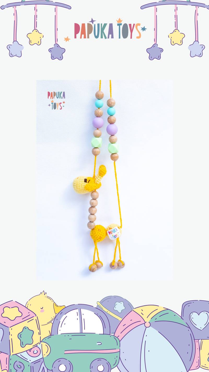 Süße Stillende Giraffe Halskette Anti-Allergic Garn Für Babys Naturholz Mutter Schwangerschaft Geschenk Stillzeit Bpa Silikon Frei von Etsy - PapukaToys