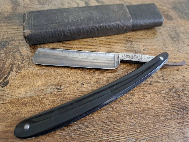 Vintage Osgar Silver Steel German Cut Throat, Rasiermesser, Nassrasur, Rasierzubehör Für Herren von Etsy - PastNFutureUK