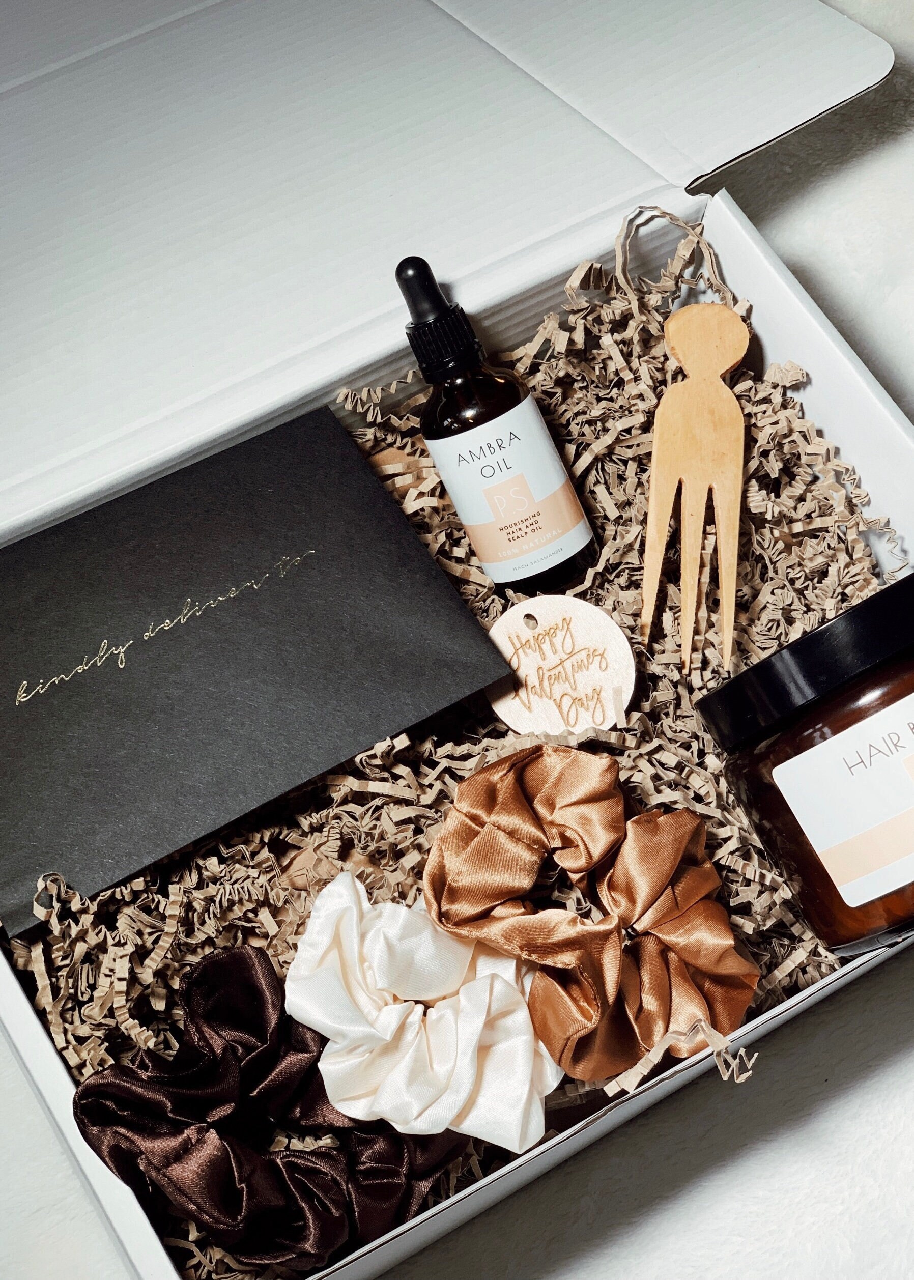 Luxuriöse Natürliche Haarpflege/ Selbstpflege Spa Geschenkbox von Etsy - PeachSalamander