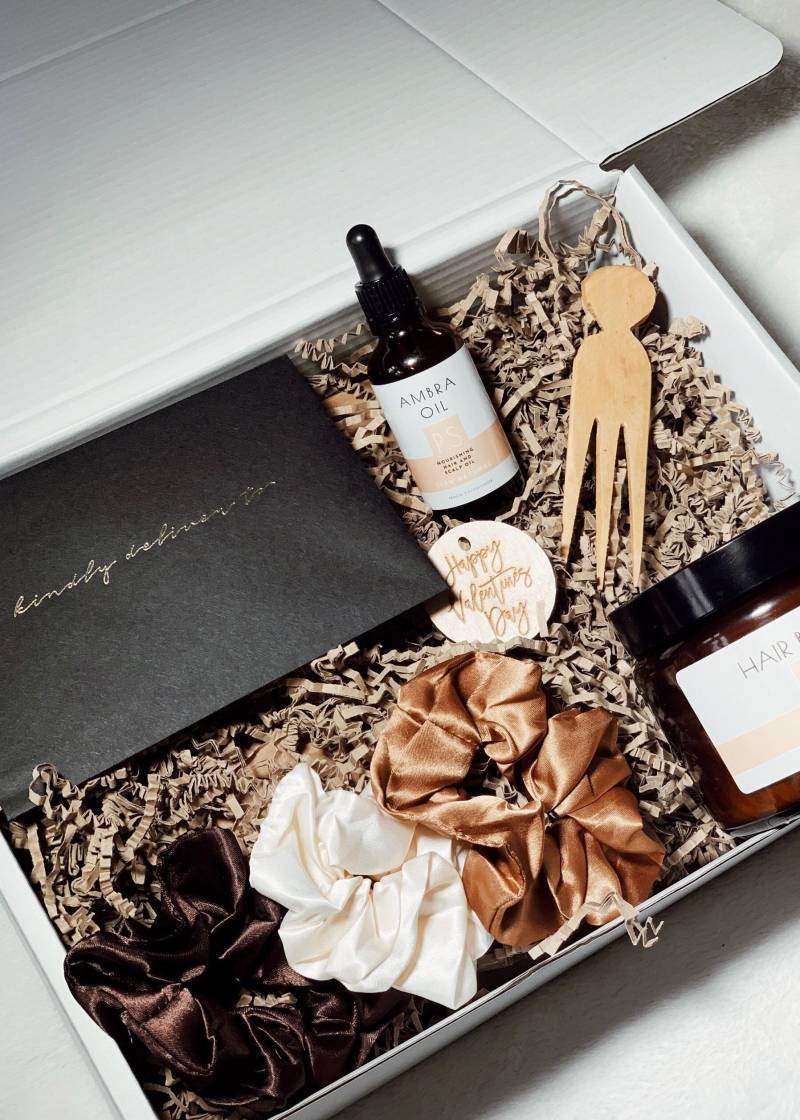 Luxuriöse Natürliche Haarpflege/ Selbstpflege Spa Geschenkbox von Etsy - PeachSalamander