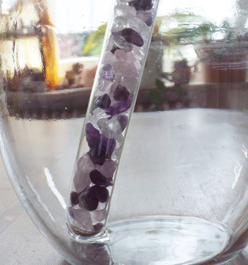 Edelstein Wasserstab Die Grundmischung-Wellness Amethyst, Bergkristall, Rosenquarz, Energetisiertes Wasser Edelsteinwasser von Etsy - PearlysSchatzkammer