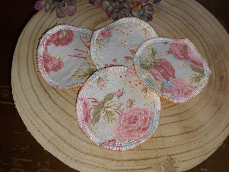 Make-Up Entferner Abschmink Pads Aus Stoff Wiederverwendbar Waschbar Blumen Shabby Chic 4 Stück Nachhaltig von Etsy - PearlysSchatzkammer