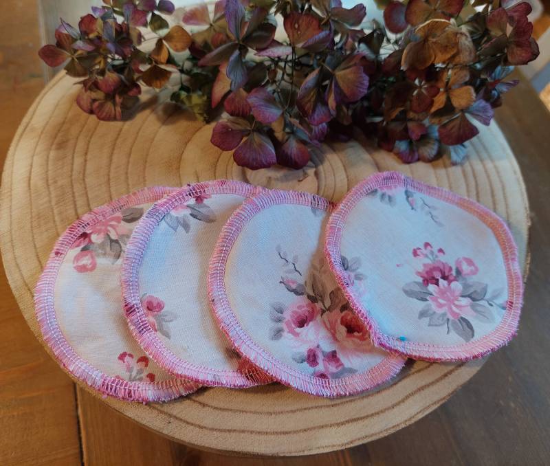 Make-Up Entferner Abschmink Pads Aus Stoff Wiederverwendbar Waschbar Blumen Shabby Chic 4 Stück Nachhaltig von Etsy - PearlysSchatzkammer