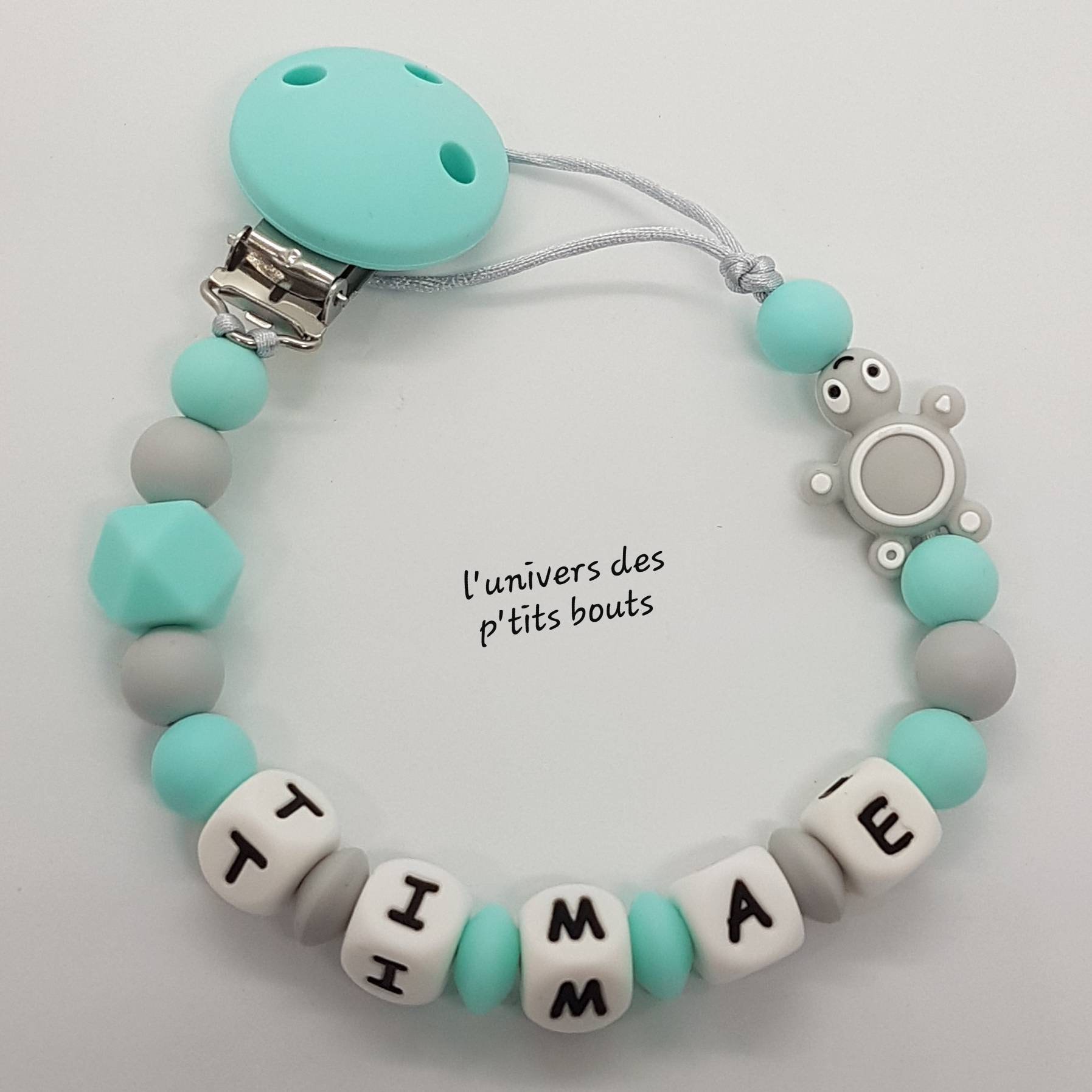 Personalisierter Schnullerclip Aus Silikon - Schildkröte Personalisierter Schnullerclip Aus Silikon - Schildkröte von Etsy - PetitsboutsCreations