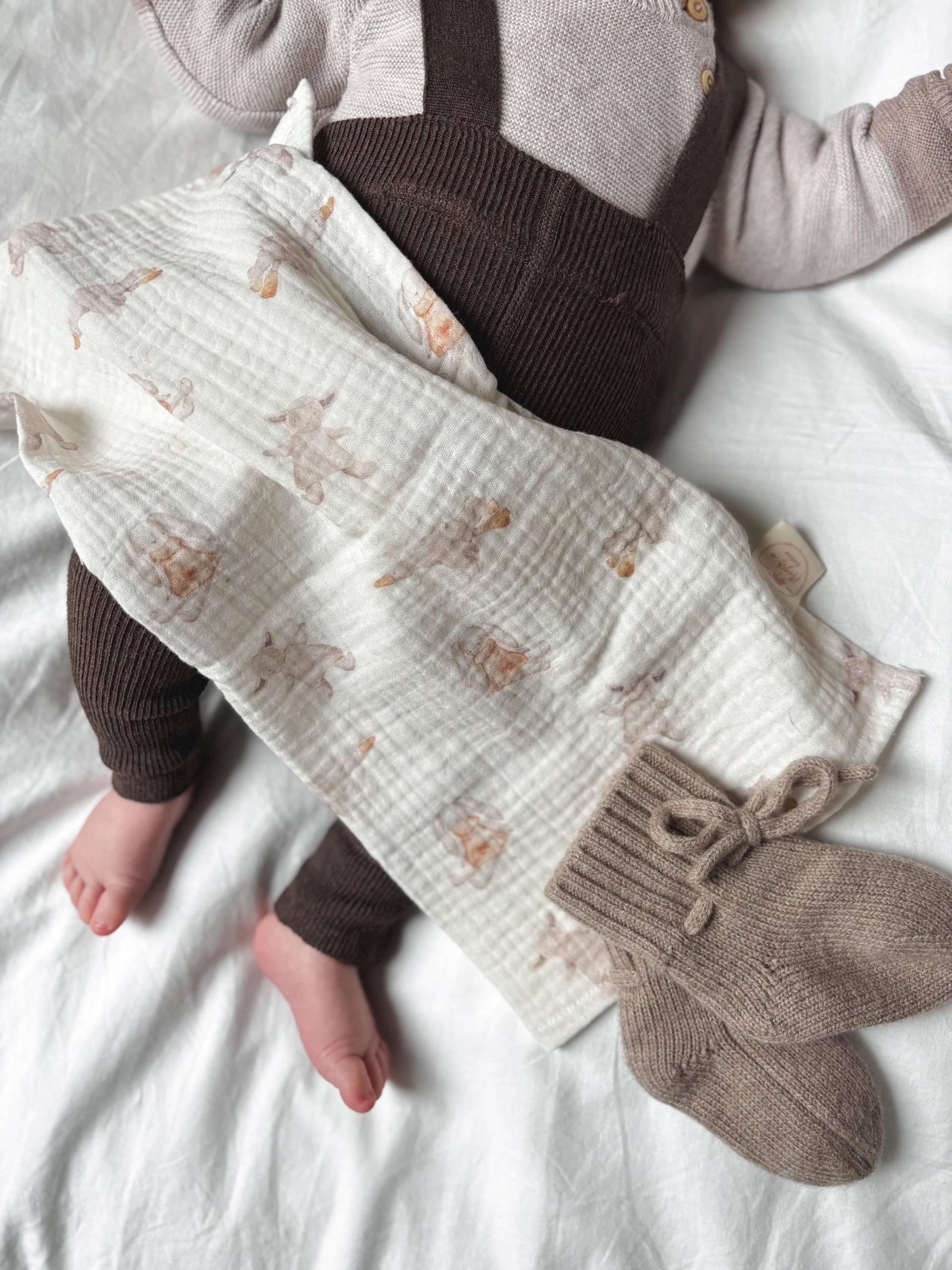 Spucktuch Aus Musselin | Mulltuch Boho Kuscheltiere Handmade Babygeschenk Einlagig Kuscheln Spielzeug Geschenk Zur Geburt von Etsy - Pfingstrosenatelier