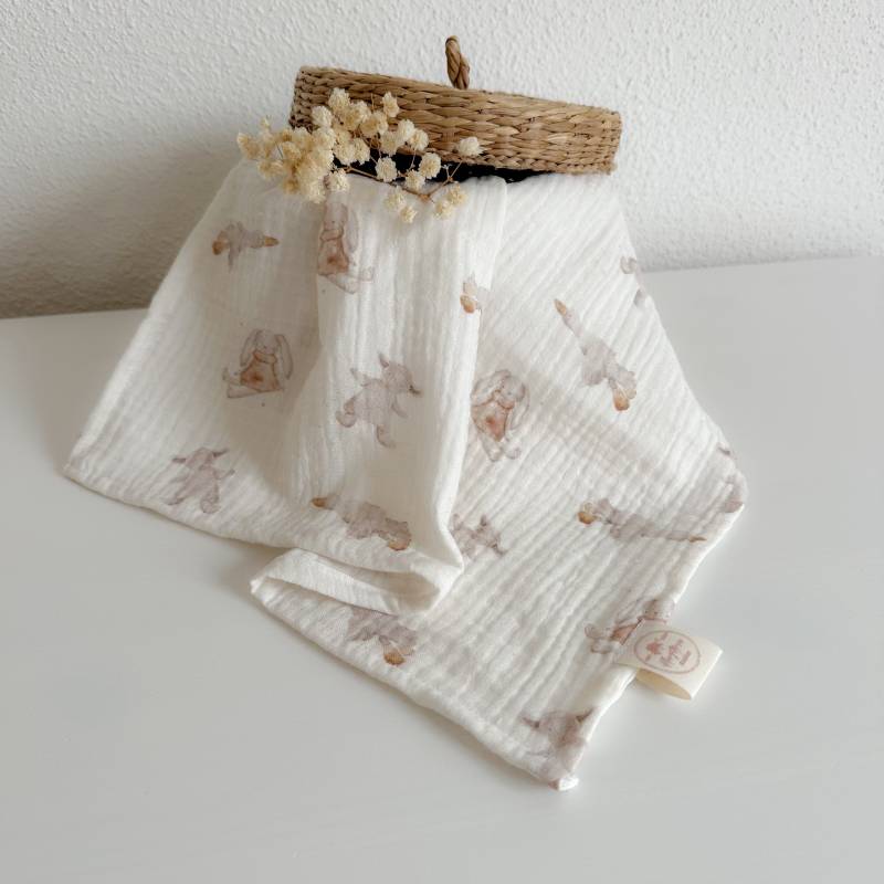 Spucktuch Aus Musselin | Mulltuch Boho Kuscheltiere Handmade Babygeschenk Einlagig Kuscheln Spielzeug Geschenk Zur Geburt von Etsy - Pfingstrosenatelier