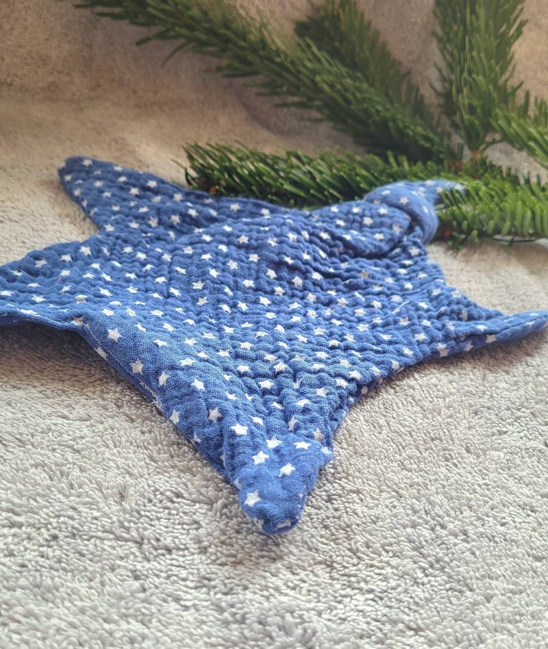 Schmusetuch Schnuffeltuch Baby, Blau Mit Sternen von Etsy - PhiasWorldShop