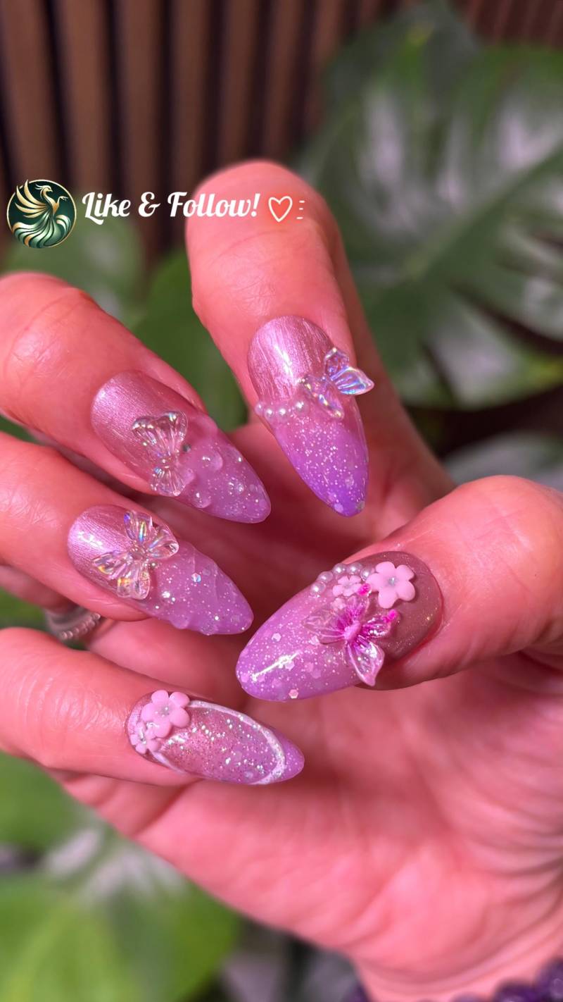 Fairy Dream Nails - Press On Nails, Fake Nails, Acrylnails, Kunstnägel, Gelnägel, Handmade Art von Etsy - PhnxsNails