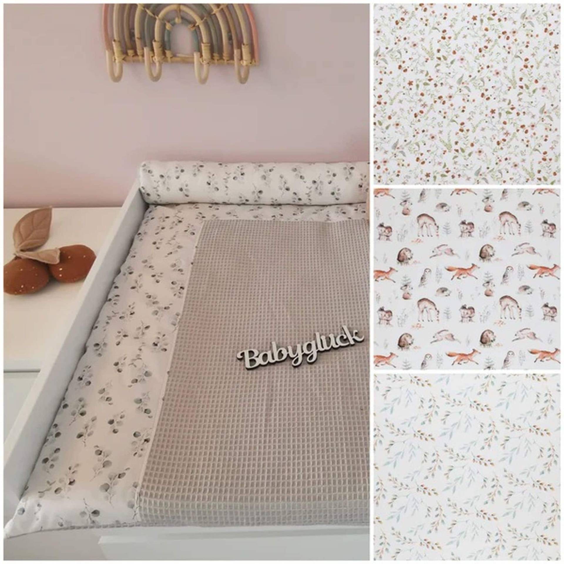 Bezug Wickelauflage - Zum Selbst Gestalten Motiv Wählbar Verschiedene Farben Wickeltischauflage Wickelunterlage Wickelauflagenbezug von Etsy - PinkCloudsBabyShop