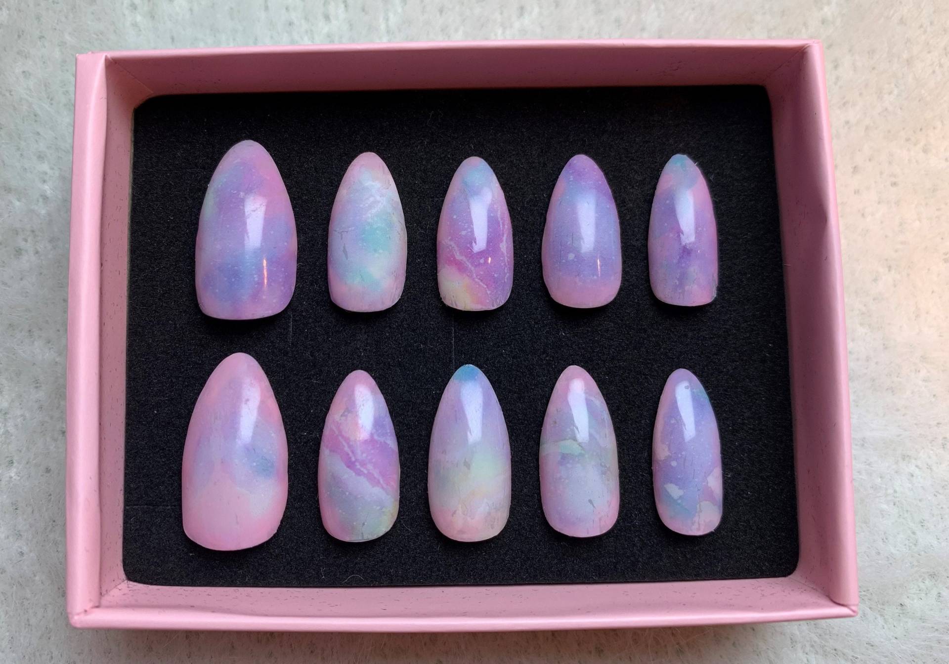 Daydreamer Pastell Press On Fake Nails Handarbeit von Etsy - PixJewelry