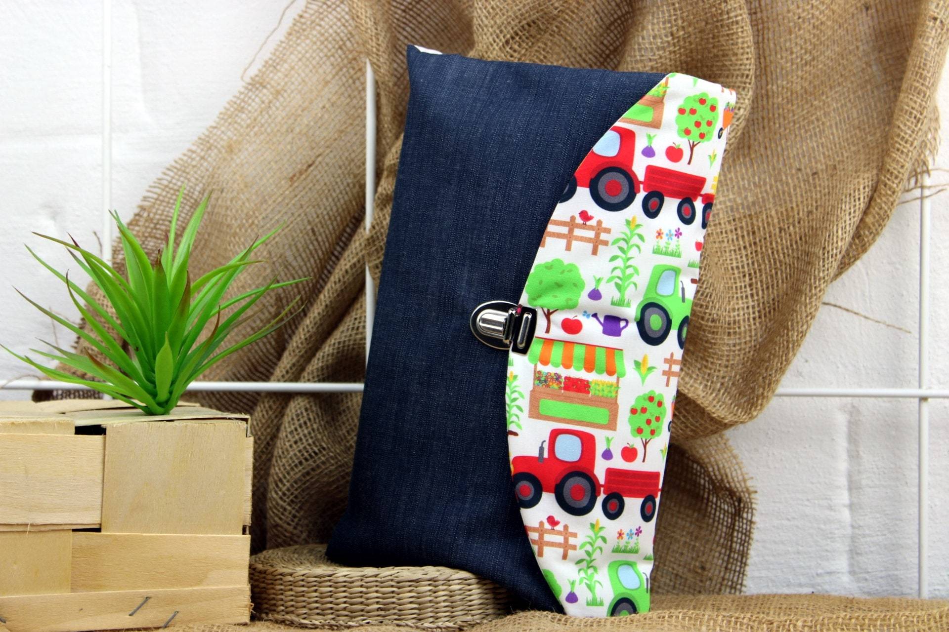 Windeltasche Traktor Wickeltasche Jeans Geschenk Geburt Baby Junge Mädchen von Etsy - PoppyMoonFish