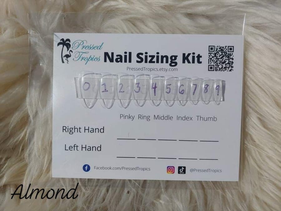 Größenset Für Press On Nails | Fake von Etsy - PressedTropics