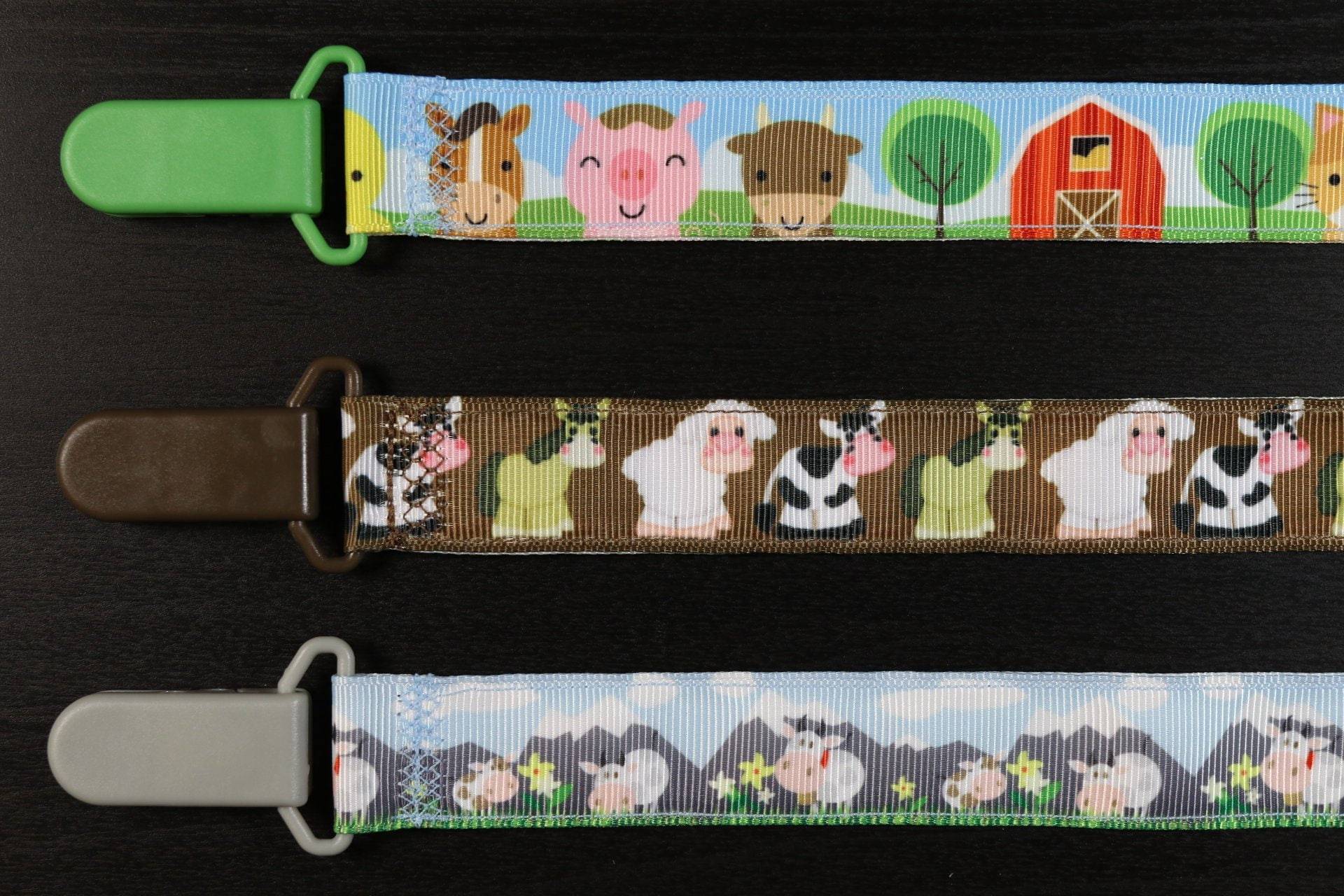 Schnullerkette Bauernhof Tiere, Pferd, Kuh, Schaf | Schnullerband Schnullerkette Schnullerkette Bauernhof Tiere, Pferd, Kuh, Schaf | Schnullerband Schnullerkette von Etsy - PrettyBittyBabyGoods