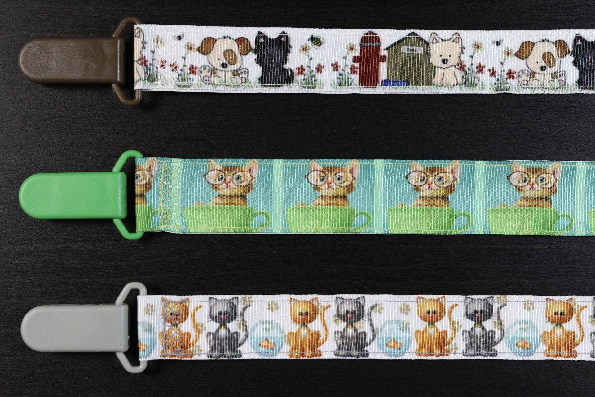 Schnullerkette Hunde Und Katzen | Schnullerband Schnullerkette Schnullerkette Hunde Und Katzen | Schnullerband Schnullerkette von Etsy - PrettyBittyBabyGoods