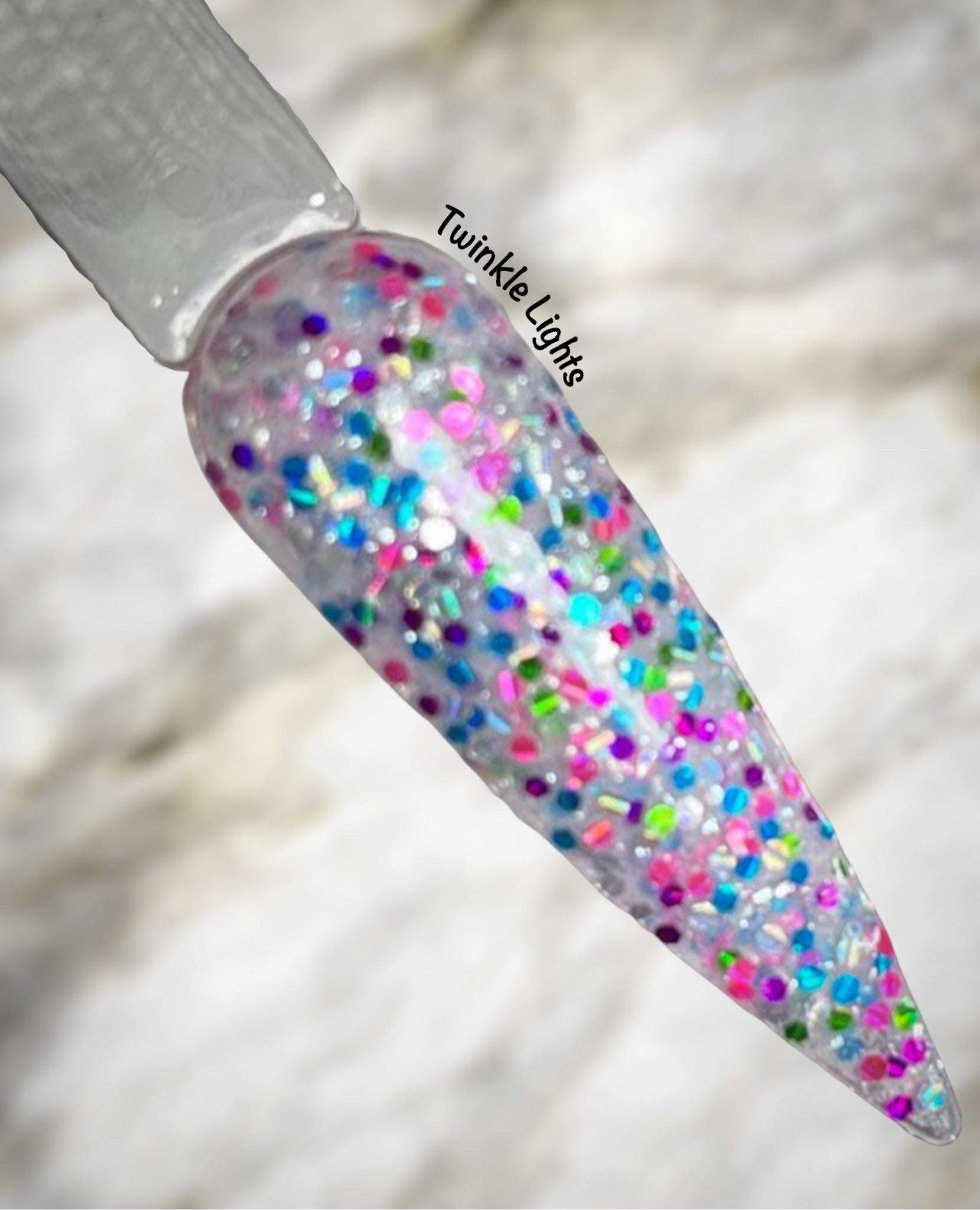 Funkelnde Lichter. Multi Glitzer Nail Dip Pulver. Multicolor. Schimmer. Funkeln von Etsy - PrimandProperArtisan